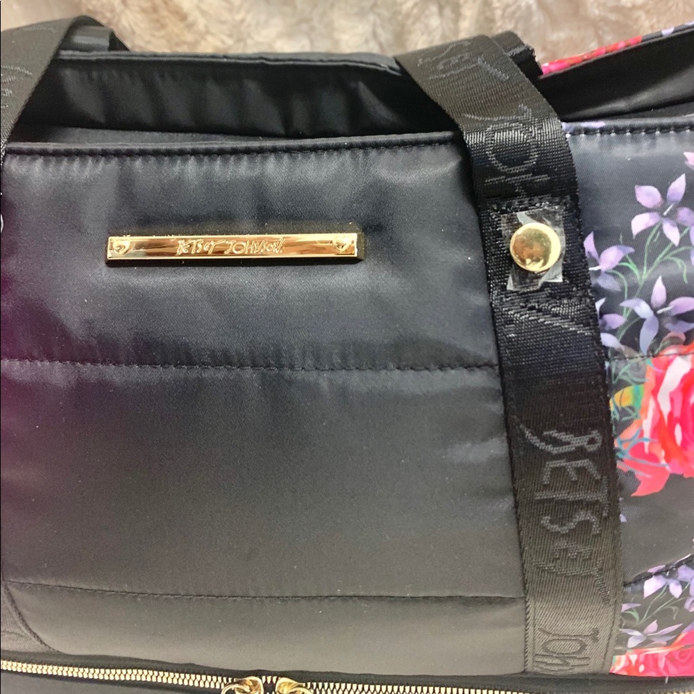 Betsey Johnson Oversized Floral Yoga Tote - Picture 2 of 5
